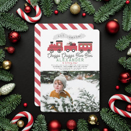 Invitación Chugga Chugga Dos Navidades entrenan a segundo cum