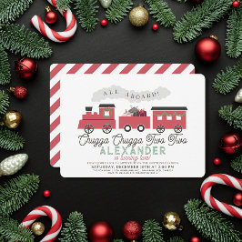 Invitación Chugga Chugga Dos Navidades entrenan a segundo cum