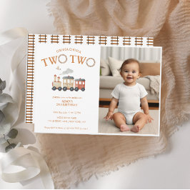 Invitación Chugga Dos Tren Segundo Aniversario Foto