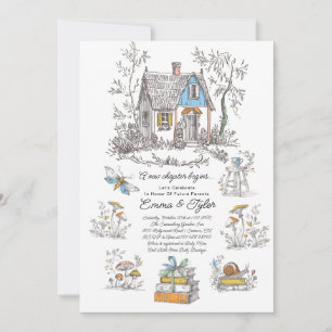 Invitación Chupada de Bebé Bosque de Hongos