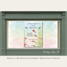 Chuparrosa y flores silvestres Baby Shower