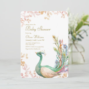 Invitación Chupete de Bebé Elegante Moderno Neutro al Género