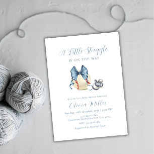 Invitación Chupete de béisbol deportivo para baby shower