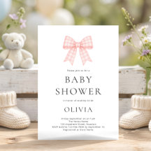 Chupete de cuadros rosados Baby Shower
