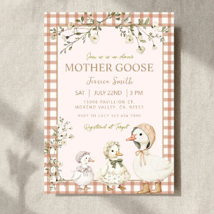 Invitación Chupete de Madre Oca Neutral en cuanto al Género