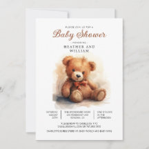 Chupete de oso neutro para baby shower
