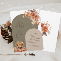 Chupete de Vaca de las Tierras Altas al Acuarela p