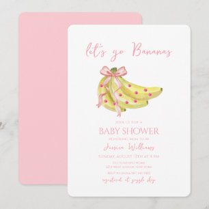 Invitación Chupete Rosa Vamos a Volvernos Locos Baby Shower