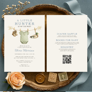 Invitación Chupeteador de patitos Baby Shower Todo en Uno