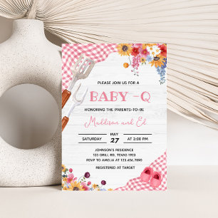 Invitación Chupetón Rosa Baby Shower