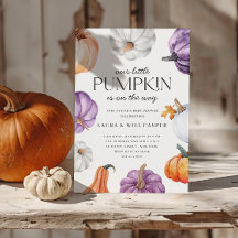 Chupinada de bebé de calabaza blanca naranja morad