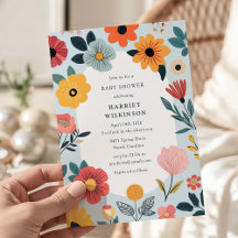 Chupinada de bebé floral moderna para niño