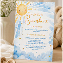 Chupinada de bebé niño azul y dorado acuarela