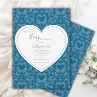 Chupinada de corazón caprichoso turquesa azul teñi