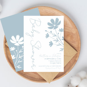 Invitación Chupinada de flores silvestres elegantes modernas