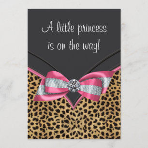 Invitación Chupinada de la Princesa Leopardo Rosa