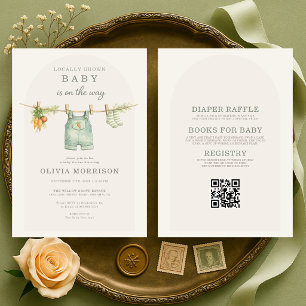 Invitación Chupinada de Mercado Local Todo en Uno para el Beb