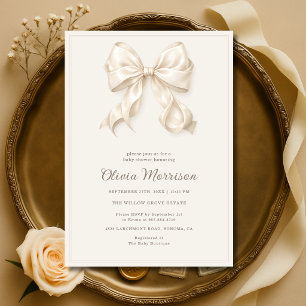 Invitación Chupinada de niñas con lazo neutral