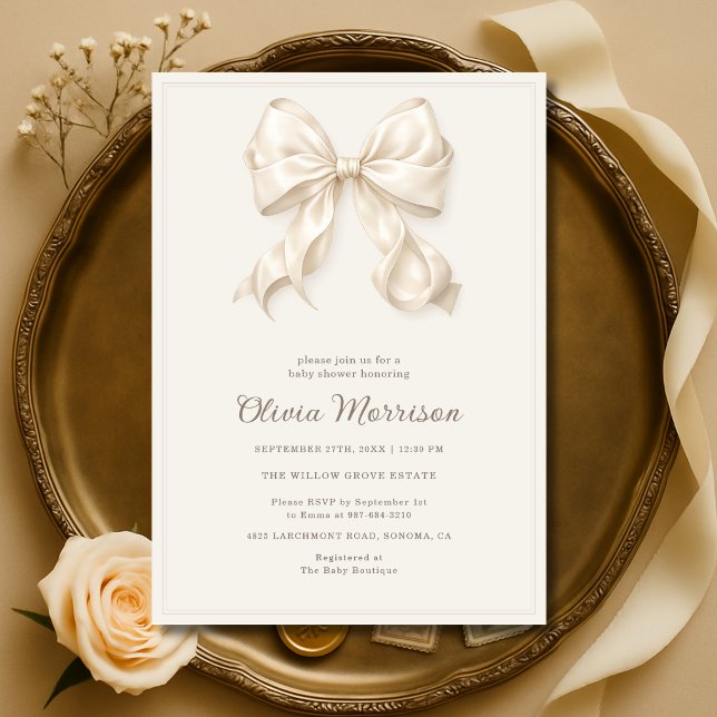 Invitación Chupinada de niñas con lazo neutral (Subido por el creador)