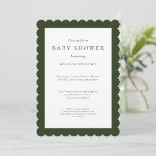 Invitación Chupinada divertida y simple de bosque verde