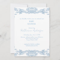 Chupinada Vintage Azul y Blanco para Bebé