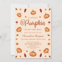Chupito de calabaza de otoño para baby shower | Ne