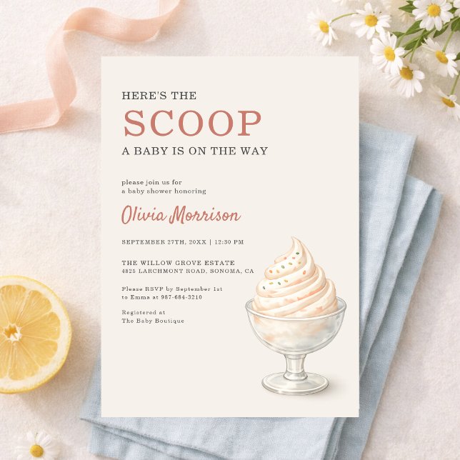 Invitación Chupito de Helado Baby Shower  (Subido por el creador)