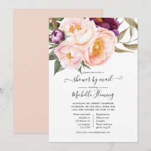 Invitación Chupito Floral Baby Shower por correo