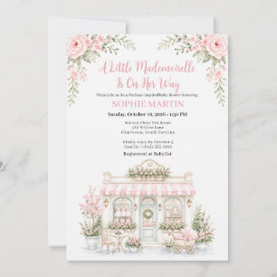 Invitación Chupito Señorita Parisino Baby Shower Café