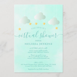 Invitación Chupito Virtual En Línea De Largo Alcance Neutral