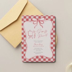 Invitación Chupito y pintura baby shower