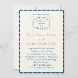 Invitación Chuppah única