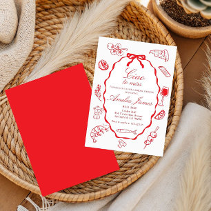 Invitación Ciao a Miss Italian Mediterranean despedida de sol
