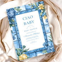 Ciao acuarela, Baby Italiano Baby Shower