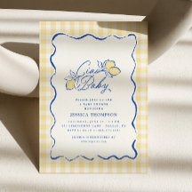 Ciao Baby Amalfi Limón Azul y Amarillo Baby Shower