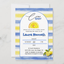 Ciao Baby Azul y Amarillo Rayas Fiesta de Bebé Lim