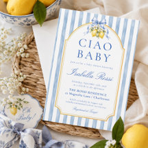Ciao Baby Blue Rayas Limón Italiano