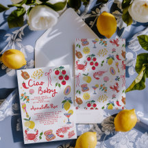 Ciao Baby Fiesta de Bebé Italiana Rosa Rojo Italia
