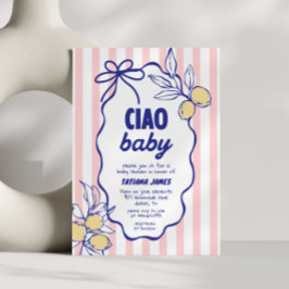 Invitación CIAO BABY Lemon Mediterranean Amalfi Baby Shower