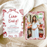 Ciao Baby Whimsical Italiana Pizza Cute Baby Showe