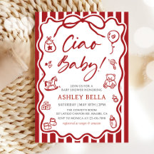 Ciao Baby Whimsical Italiano Baby Shower