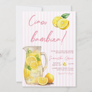 Invitación Ciao Bambina Lemon Baby Shower