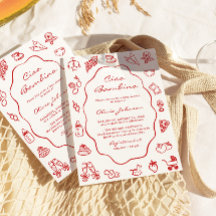 Ciao Bambino Italiano Ilustración Baby Shower