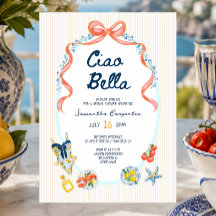 Ciao bella baby shower de verano italiano