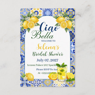 Invitación Ciao Bella Bridal Shower Invitation Card