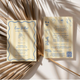 Invitación Ciao Bella Fin de semana de despedida de soltera c