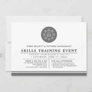 Invitación Ciber + Seguridad de Red Evento de Entrenamiento
