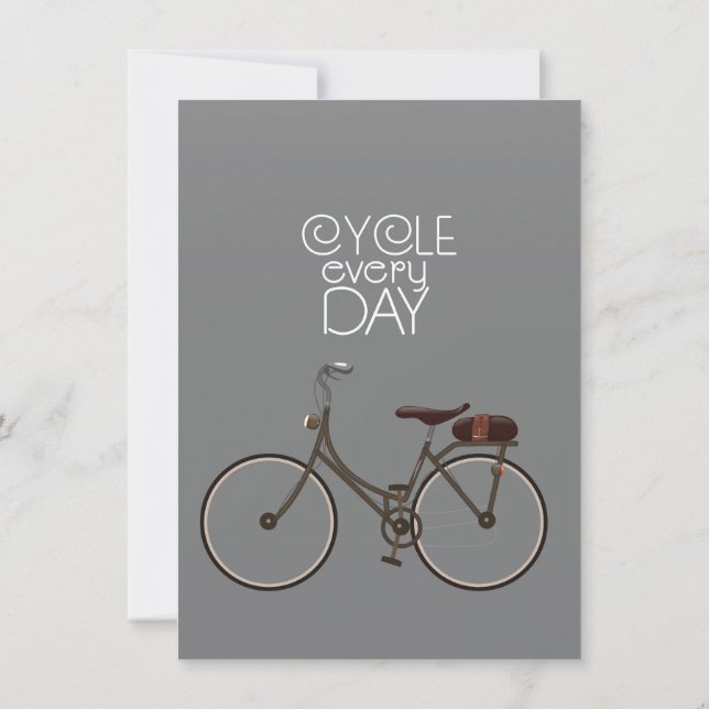 Invitación Cicla todos los días. (Reverso)