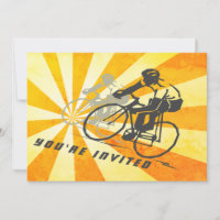 Ciclistas viales con retro Sunburst en bicicleta C