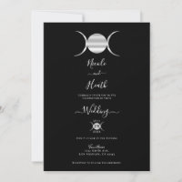 Ciclo de Luna de Triple Diosa Boda de Plata y Negr